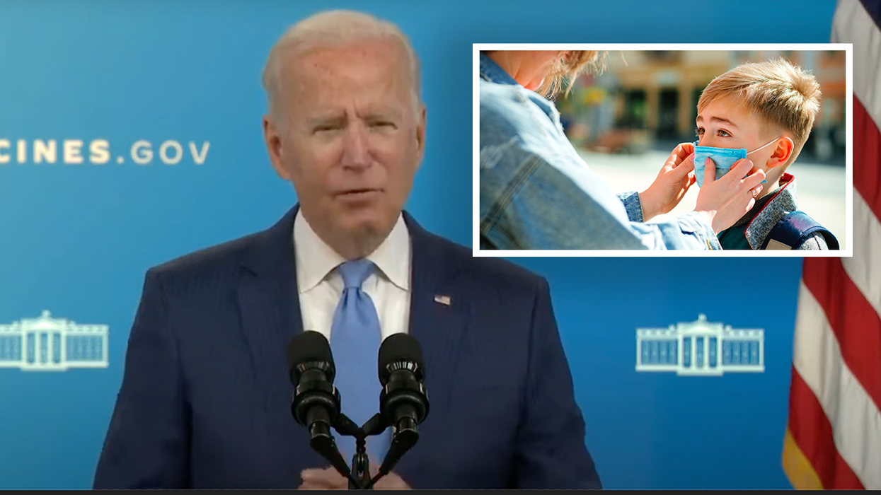 Joe Biden Takes Anti-Science Mask Obsession Too Far, Demands Kids Mask Up Any Time They Leave the House