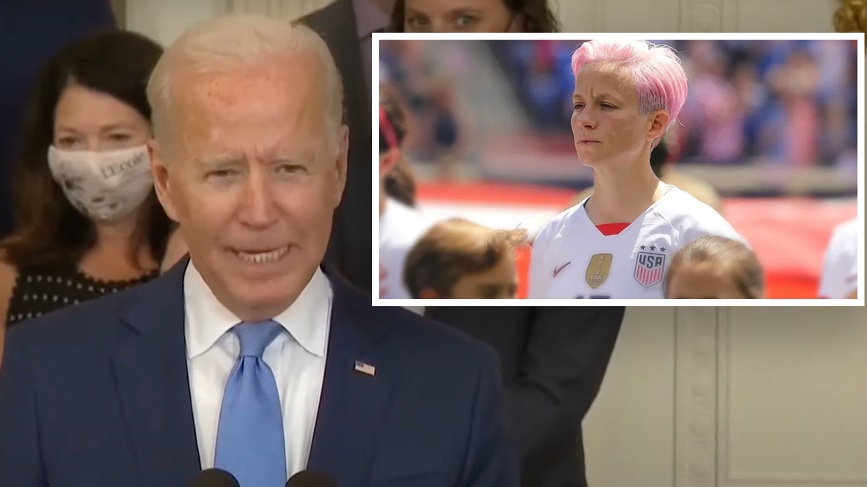 Joe Biden Praises Alleged Bully Megan Rapinoe (Whose Name He Can't Remember) as the 'Best' of America