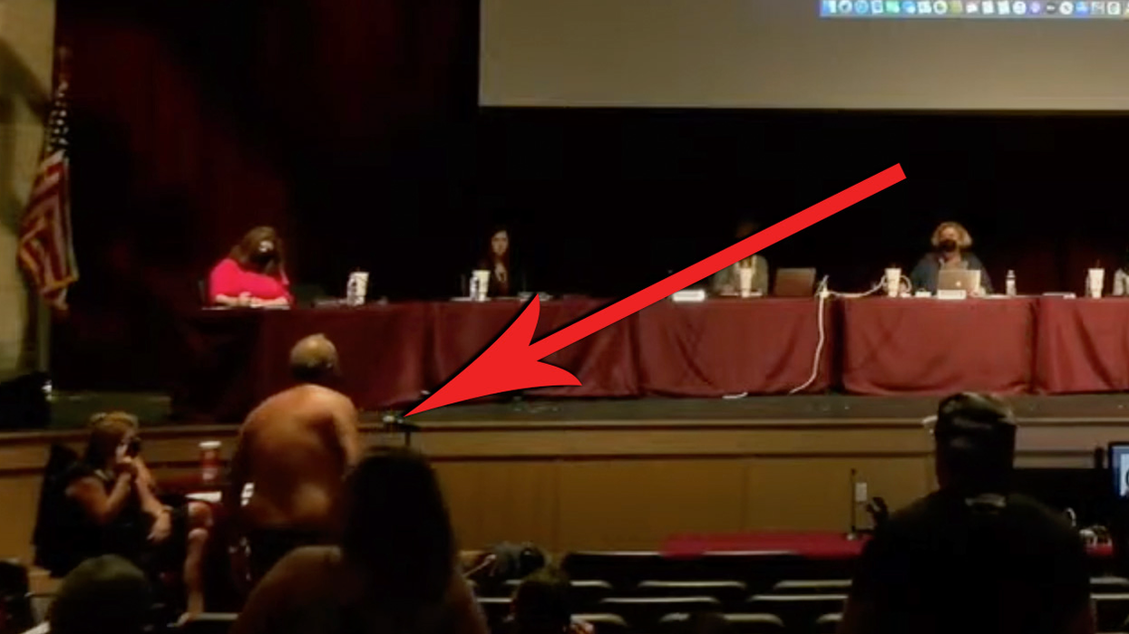 Man Takes Pants Off at School Board Meeting to ... Demand Your Kids Wear Masks in School