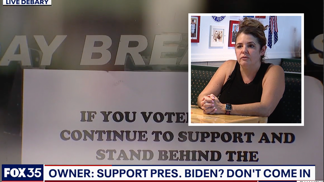 Patriotic Diner Owner Posts Notice to Biden Supporters: You're Not Welcome Here