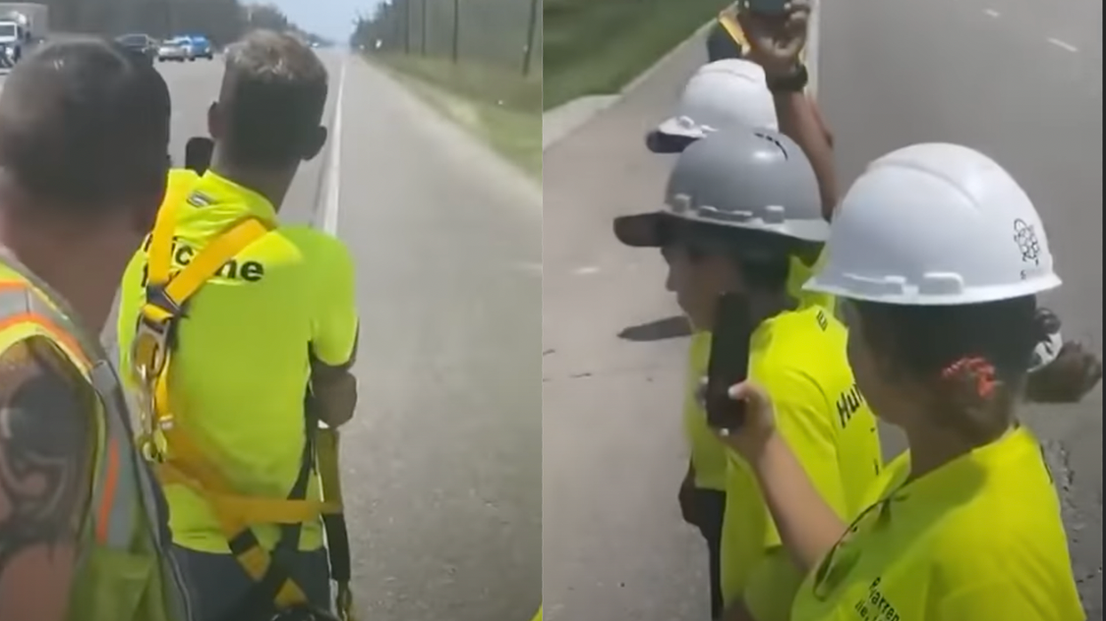 Video Shows Utility Workers Turn Their Backs as Joe Biden Drives By: 'How All of Us Feel About Him ...'