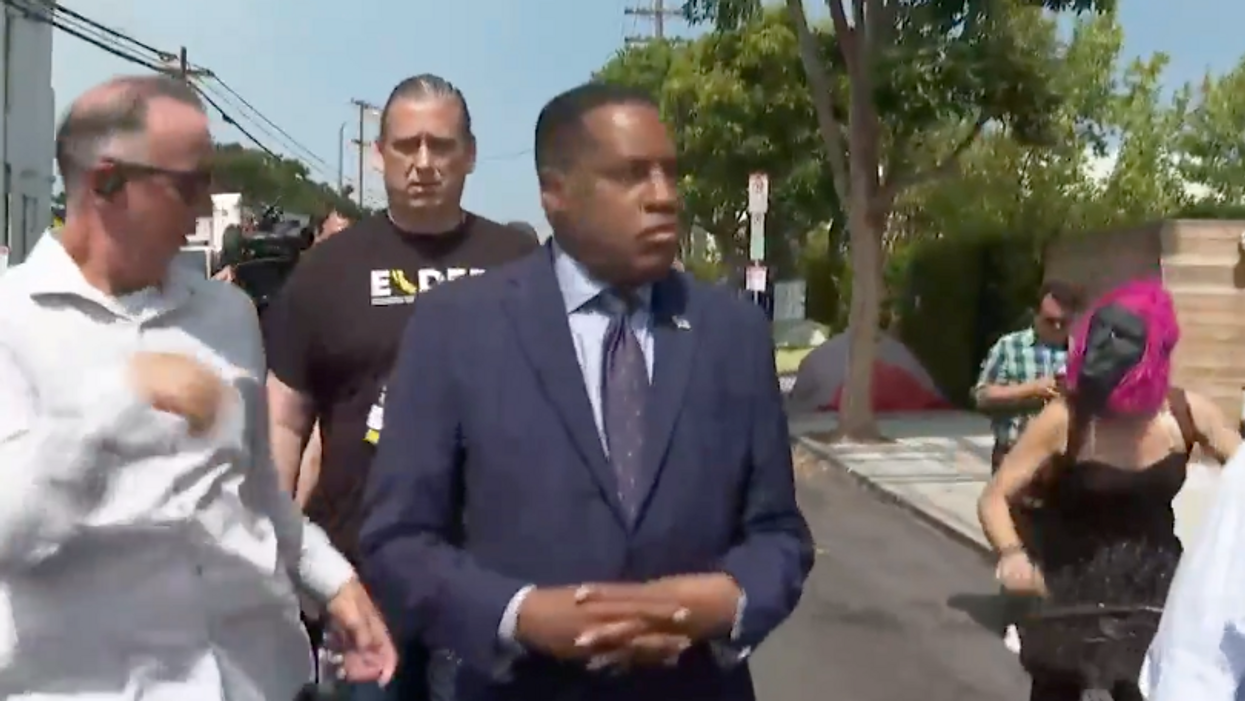 REAL RACISM: Larry Elder Attacked by White Leftist Wearing a Gorilla Mask