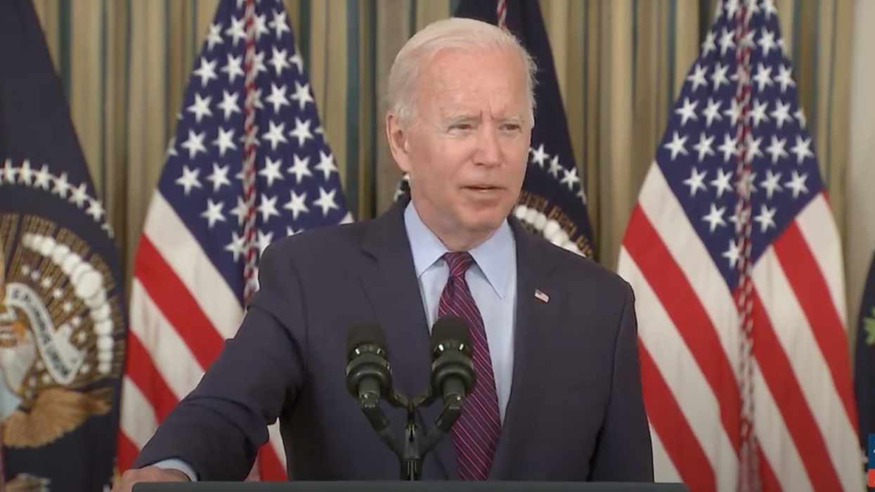Joe Biden Laughs Off Sen. Kyrsten Sinema Getting Harassed in the Bathroom: 'It's Part of the Process ...'