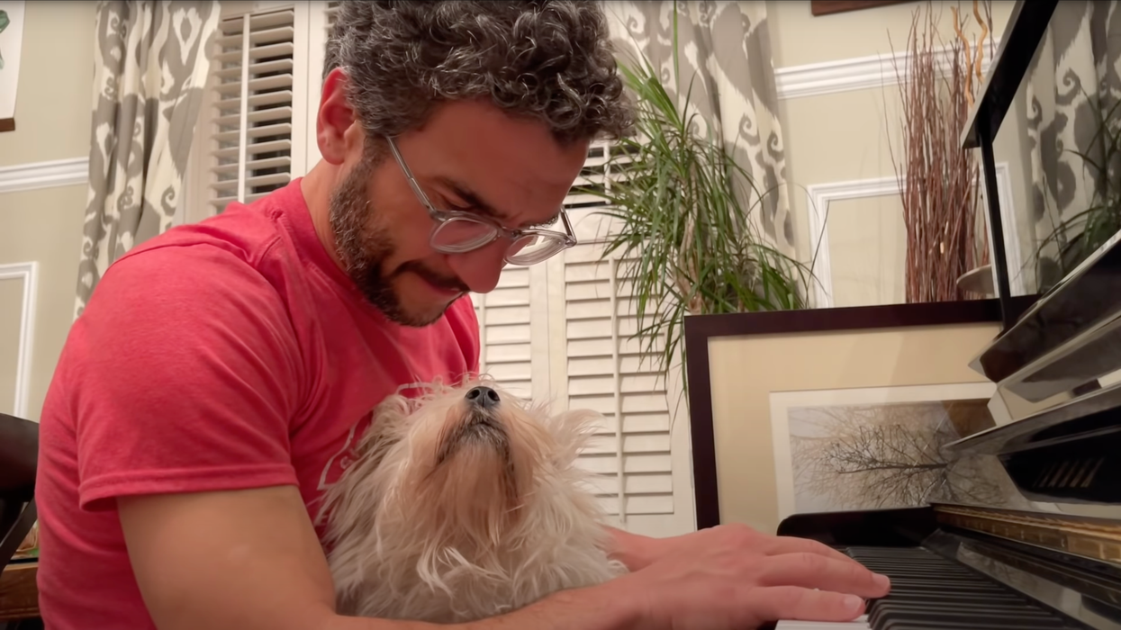 Dude Performs Acoustic Piano Version of 'Let's Go Brandon' Chant ... That Sounds Just Like 'F*ck Joe Biden.'