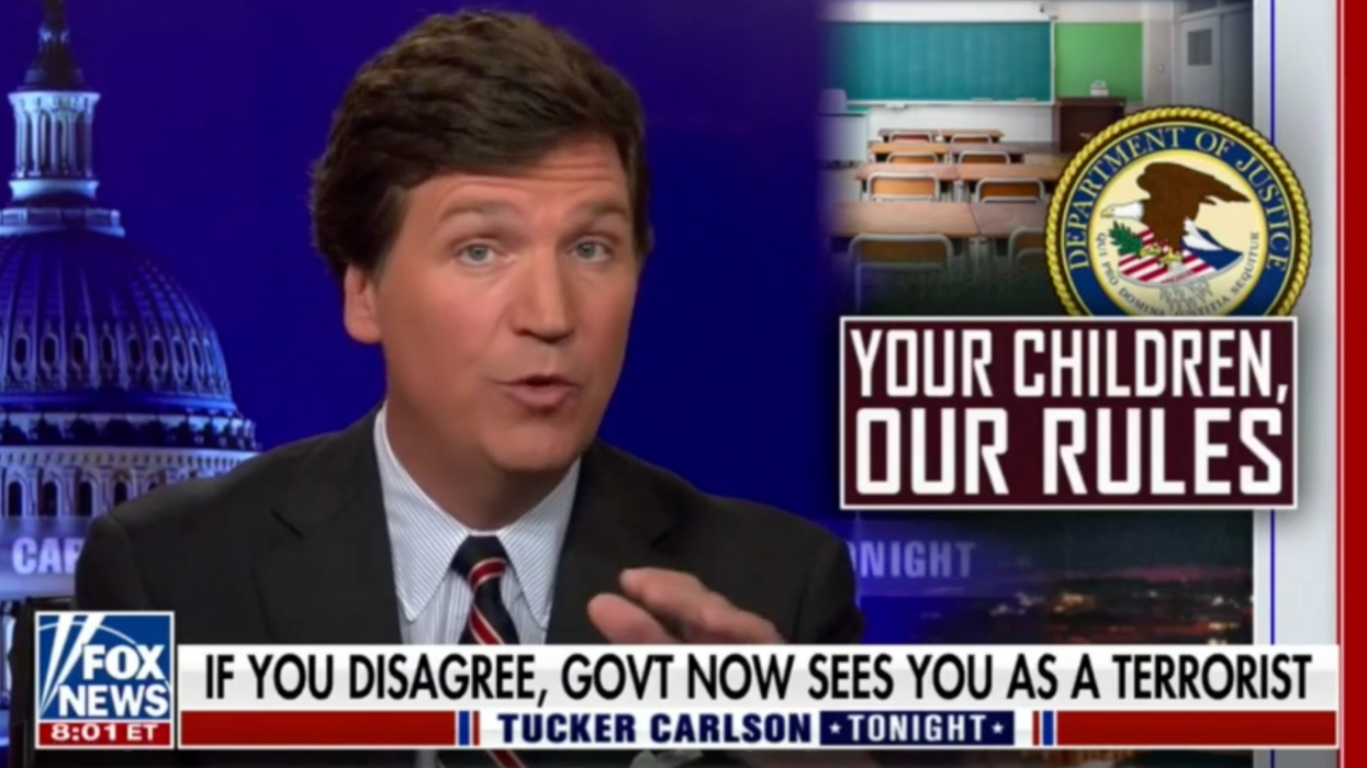 Tucker Carlson UNLOADS on Biden Admin Treating Concerned Parents as 'Domestic Terrorists'