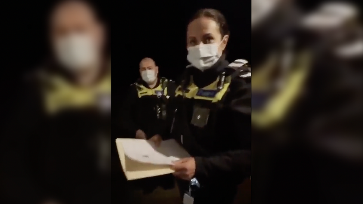 Watch: Patriot Laughs in Faces of Cops Who Show Up at His Door Asking 'Were You at a Lockdown Protest?'