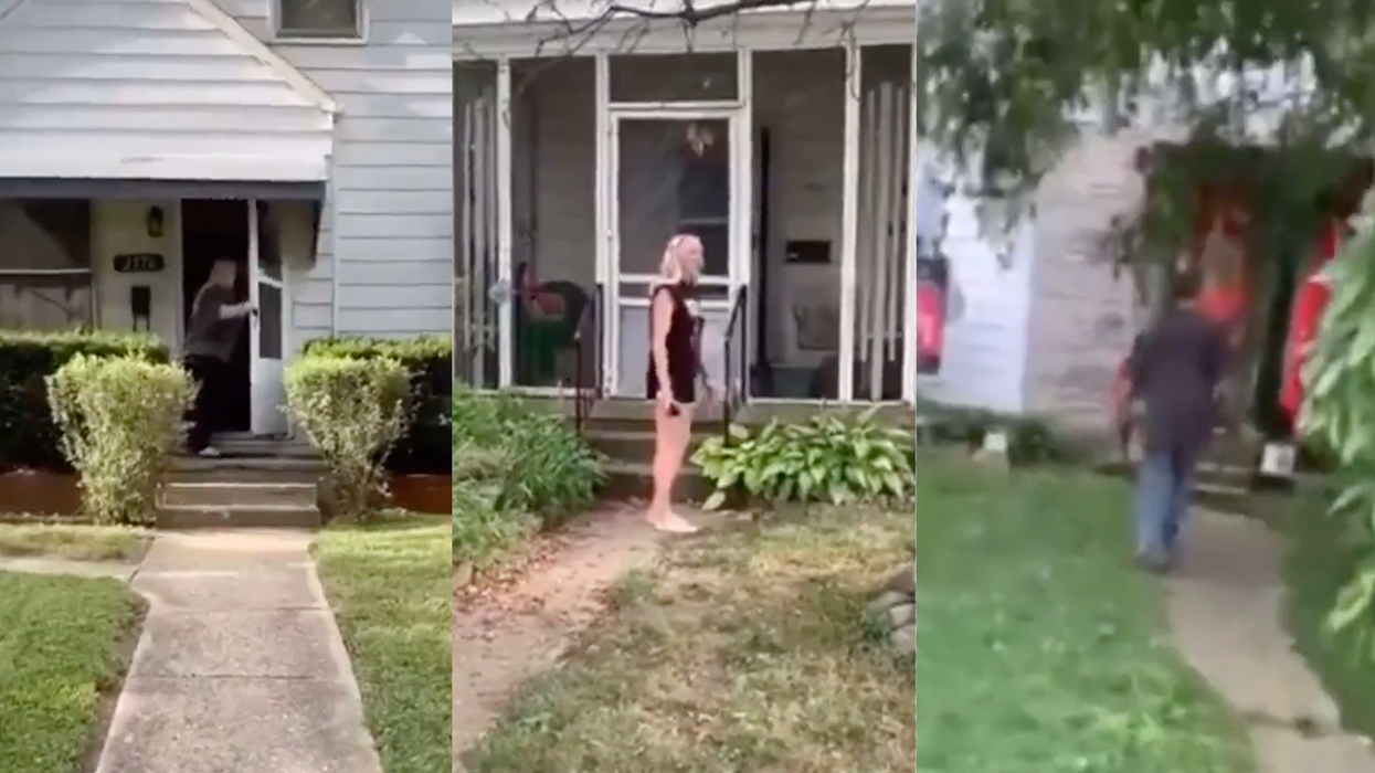 Unhinged Liberal Harpy Records Herself Screaming at Neighbors Until They Call the Cops on Her