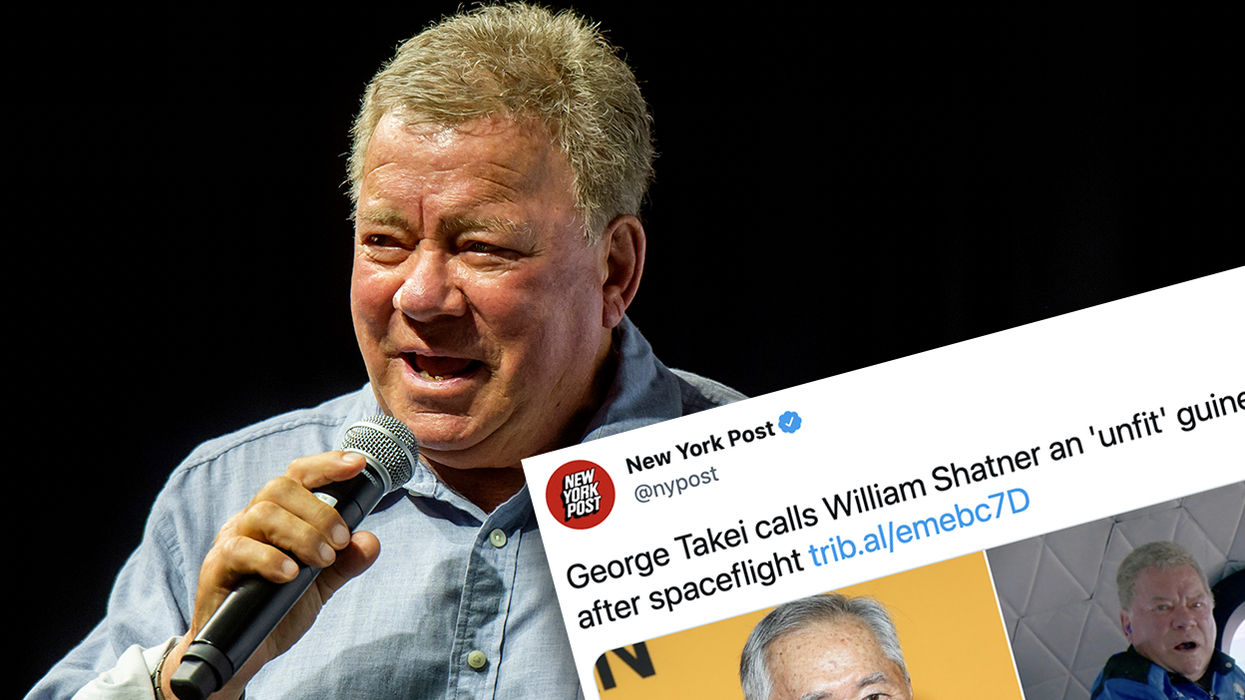 William Shatner Doesn't Set Twitter to 'Stun' When He Unloads on George Takei Over Spaceflight Criticism
