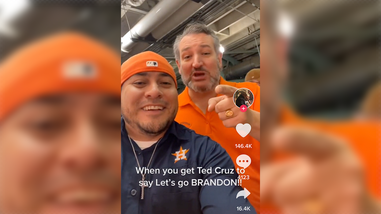 Watch: Ted Cruz Drops 'Let's Go Brandon' at a Baseball Game and it's EPIC