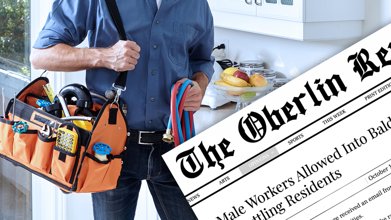 Oberlin Student Triggered By Maintenance Workers. They Were Cis-Males in a No Cis-Male Safe Space