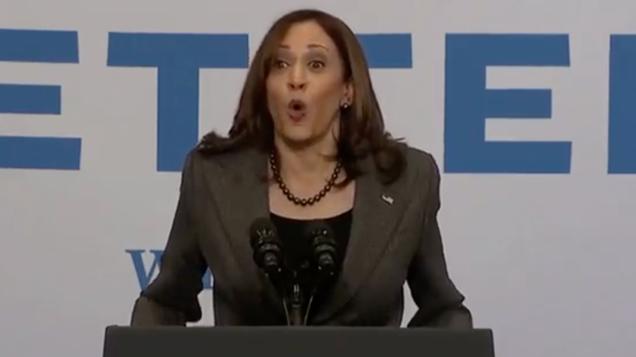 Watch: Kamala Harris Catches Biden Sickness with Cringey Cliche  Over What She 'Eats' in the Morning