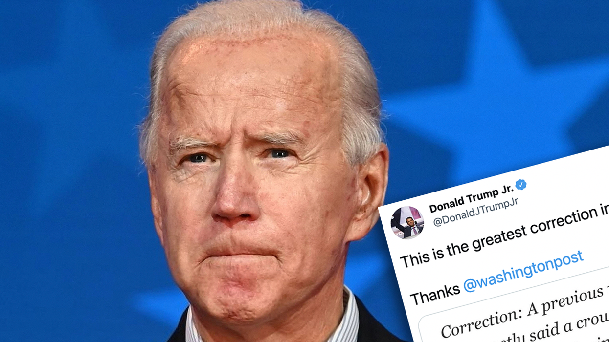 WaPo Forced to Issue 'Greatest Correction in History of Journalism' Over Hit Piece on Anti-Biden Americans