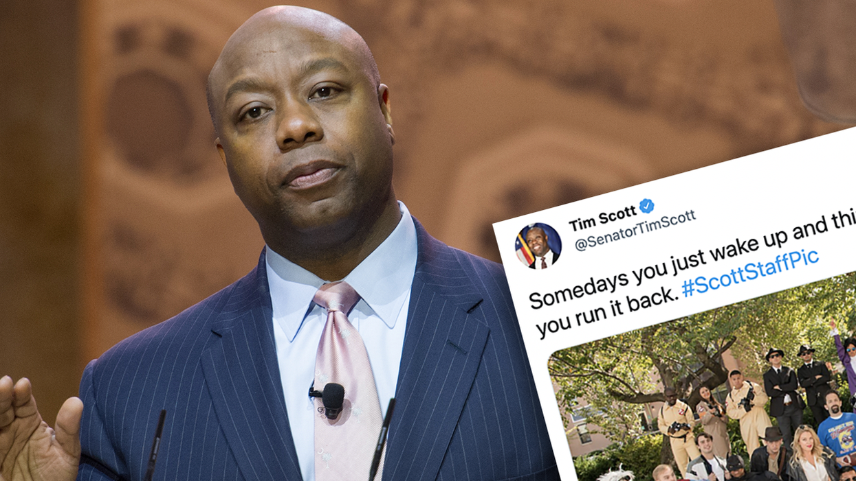 Senator Tim Scott Crushes His Tribute to Eddie Murphy with 1980's Costume Party