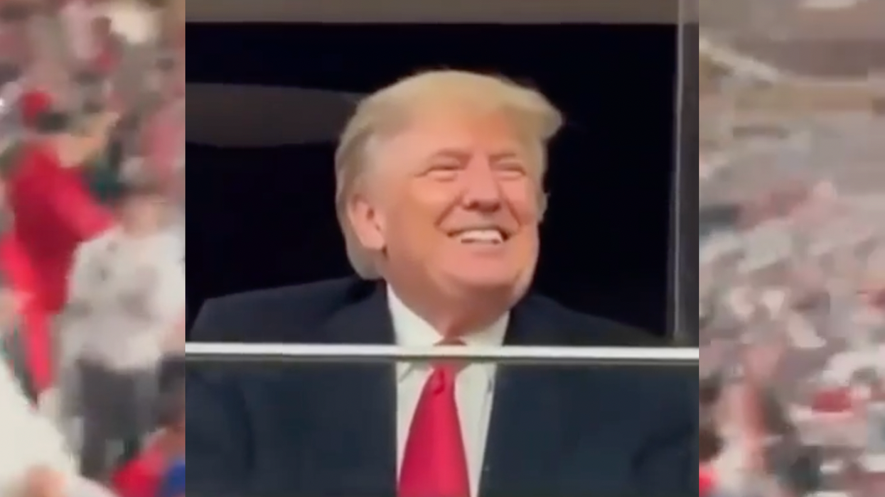 Watch: Baseball Fans Welcome Donald Trump to the World Series with a 'Let's Go Brandon' Chant