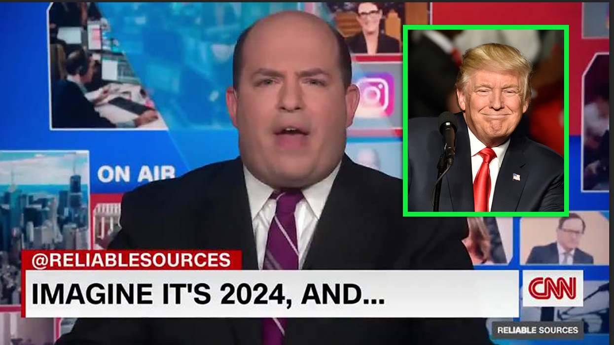 Watch: CNN's Brian Stelter Throws Epic Hissy Fit Over the Idea of Trump 2024
