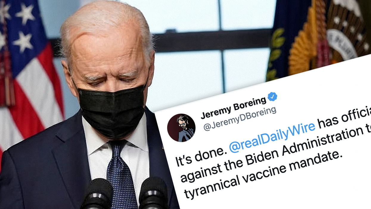‘We'll Fight This Authoritarian Bulls***’: Daily Wire Files Lawsuit Against Joe Biden's Vaccine Mandate