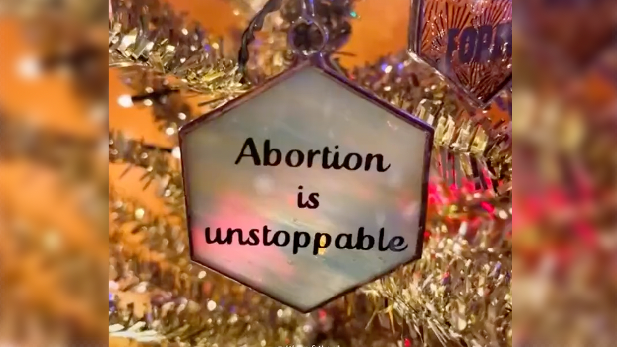 Watch: Liberals Decorate Christmas Tree with Pro-Abortion Ornaments Because That's Who They Are as People