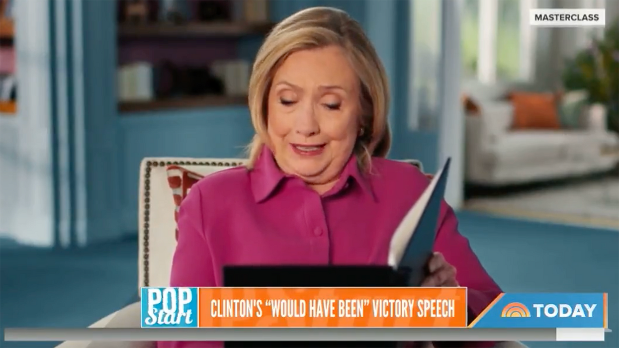 LOL! Enjoy Hillary Clinton Getting Choked Up Reading Victory Speech She Never Got to Give in 2016