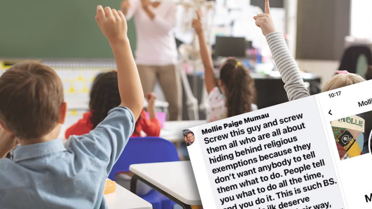 Teacher Who Called for the Unvaccinated To Be Shot Removed From NEA Website, Writes Groveling Apology