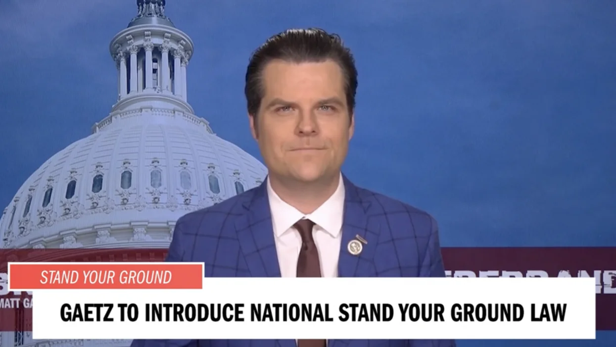 Rep. Matt Gaetz Introduces Bill to Export Florida's 'Stand Your Ground' Law to ALL of America