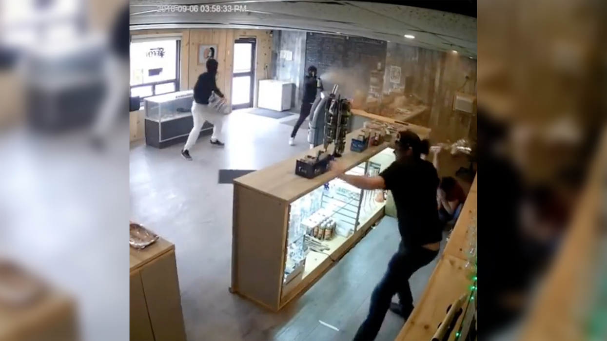 Watch: Punks Try Robbing Pot Dispensary, Get Fought Off by Clerk Wielding a Bong!