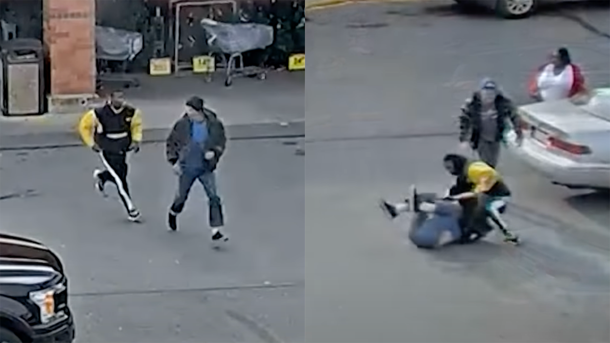 Monster tries stealing 87-year-old woman’s purse, winds up eating pavement thanks to good samaritan saving the day