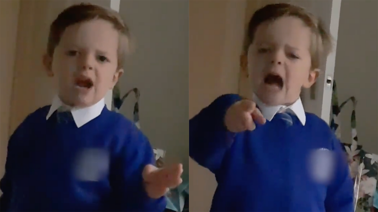 "I'll punch his beard off": Watch this kid's hilarious response to hearing Santa Claus put him on the naughty list