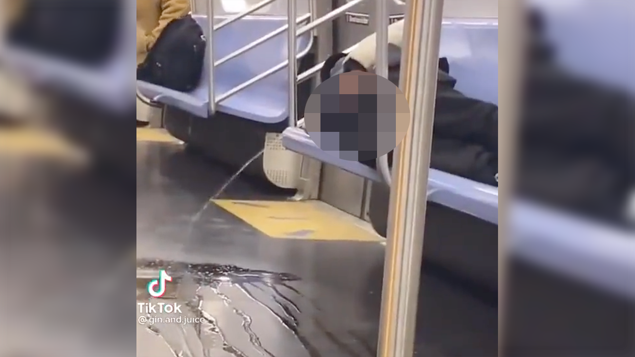 Video: Homeless Man Caught 'Relieving Himself' on Subway as if it's Normal Behavior