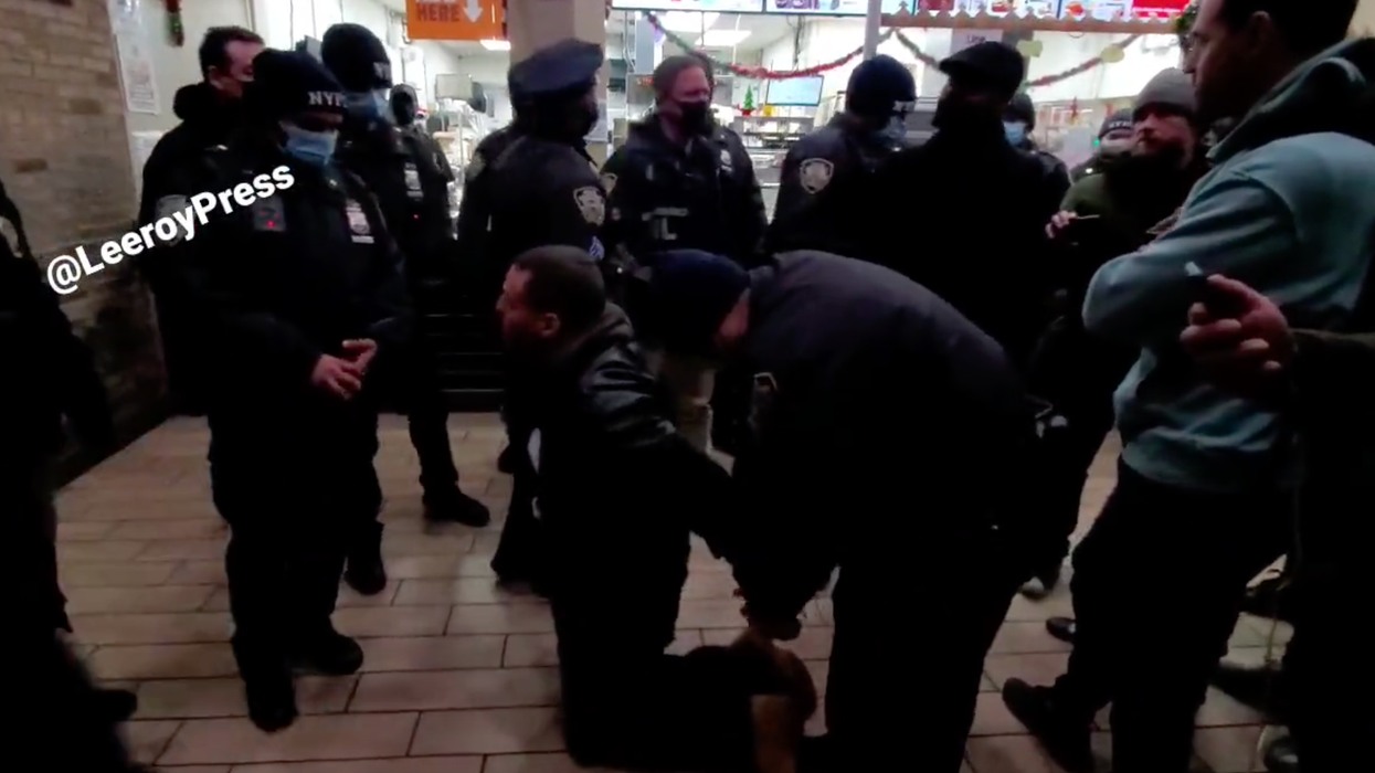 Anti-Mandate Protesters Are Arrested for Not Showing Their Papers at a Burger King