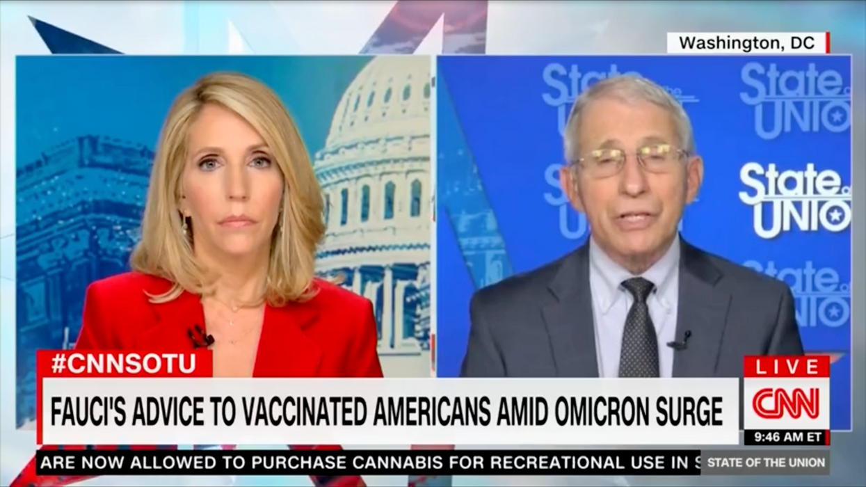 CNN's Dana Bash Asks Anthony Fauci's Permission to Eat at a Restaurant, Gets Told NO Because of the Omicron