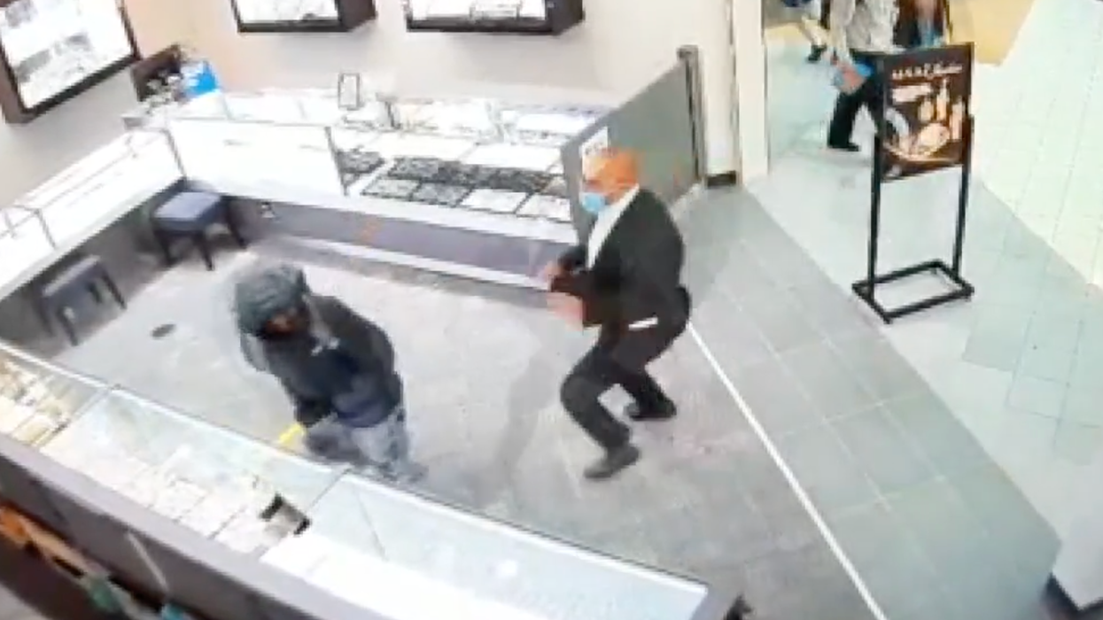 Watch: Punks Attempt a Jewelry Store Smash-and-Grab, Only This Time the Store Owner Had a Gun
