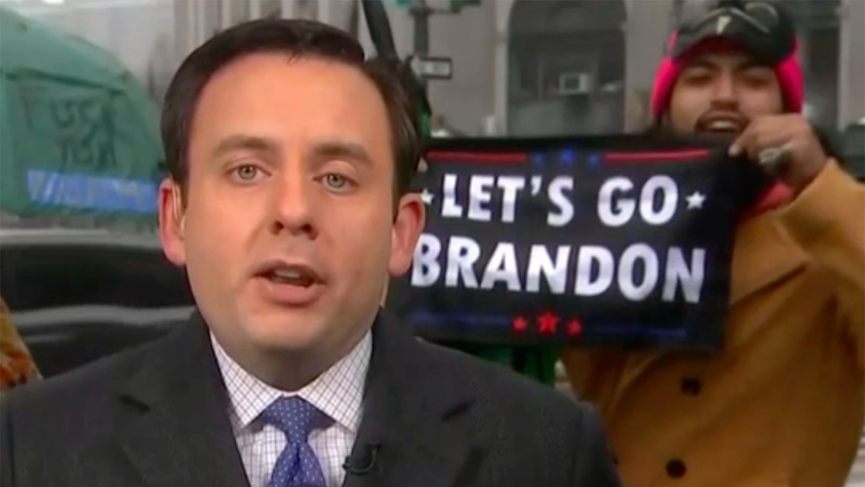 'We Are the Media Now:' Two Dudes Heckle, Ruin Live MSNBC News Report with Anti-Biden Messages