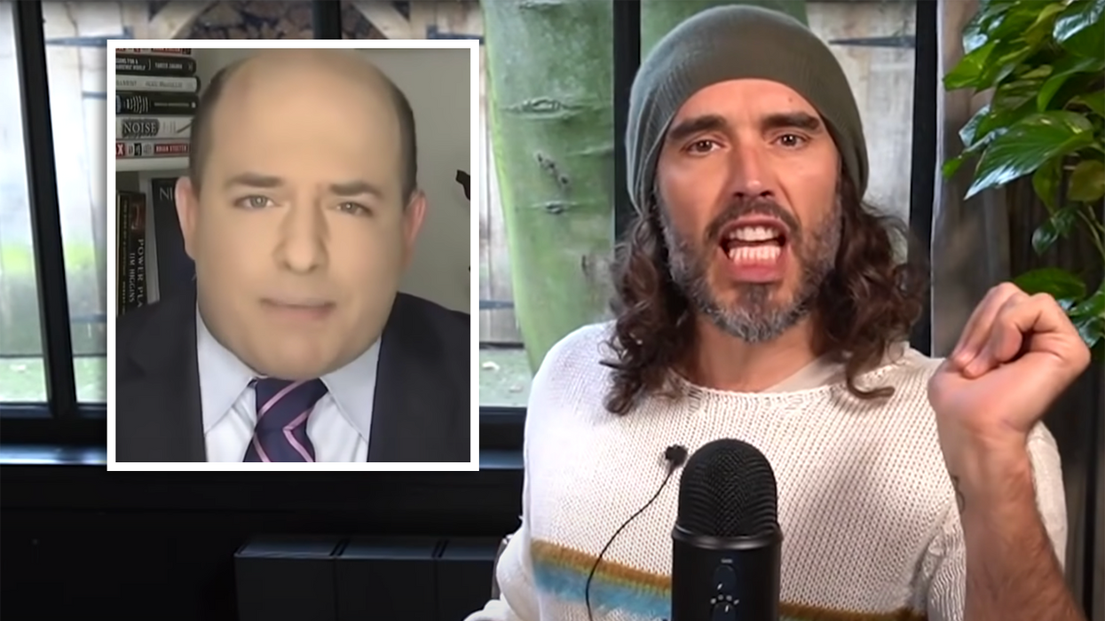 Russell Brand Nails Perfect Brian Stelter Impersonation, Mocks CNN's Potato Head for All His Misinformation