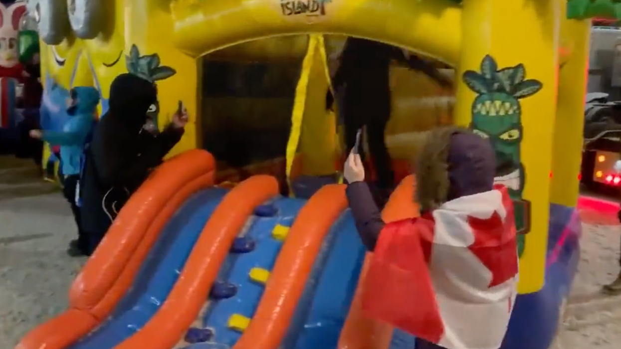 Ottawa's Childless Mayor Freaks Out After Freedom Convoy Sets Up Bouncy Castle for Children