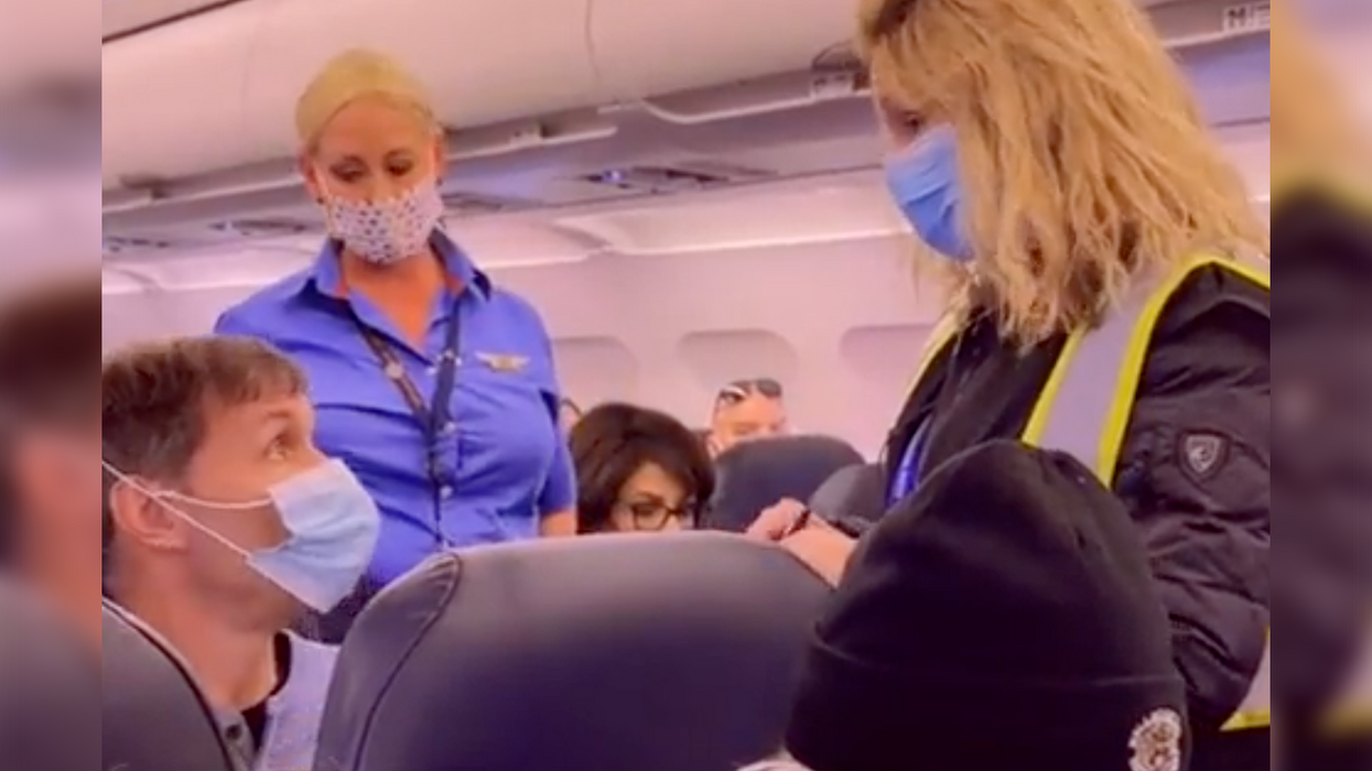 Watch: ‘Let’s Go Brandon’ Mask Gets Another Man Kicked Off a Flight, Stewardess Says It’s ‘FAA Regulation’