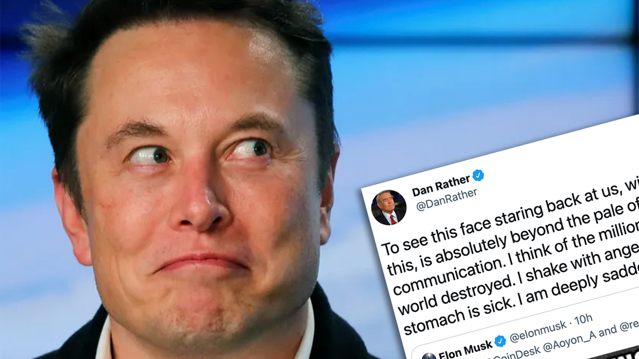 Elon Musk Shares Meme Comparing Trudeau to Hitler, and Dan Rather Won't Calm Down About It