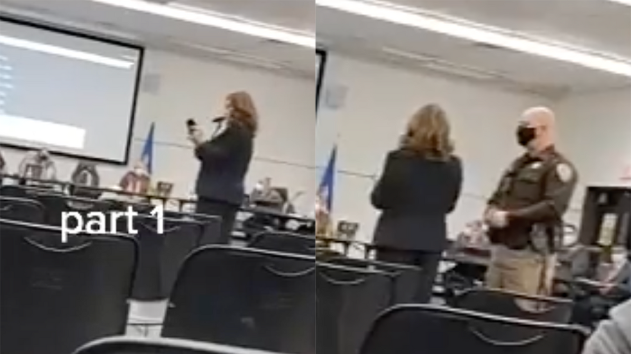 Watch: Mom Shows Maskless Pictures of Hypocrite School Board Members, Board Flips Out and Calls Security