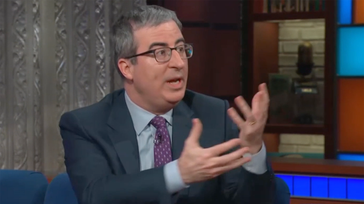 Watch: Neurotic John Oliver in Denial Over Needing Trump