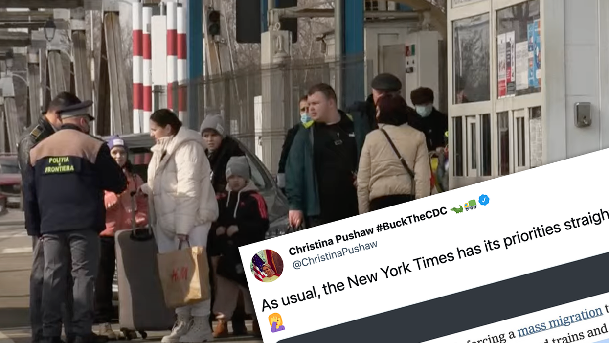 Priorities: NYT Blasts Ukrainian Refugees for Not Wearing Masks as They Flee for Their Lives