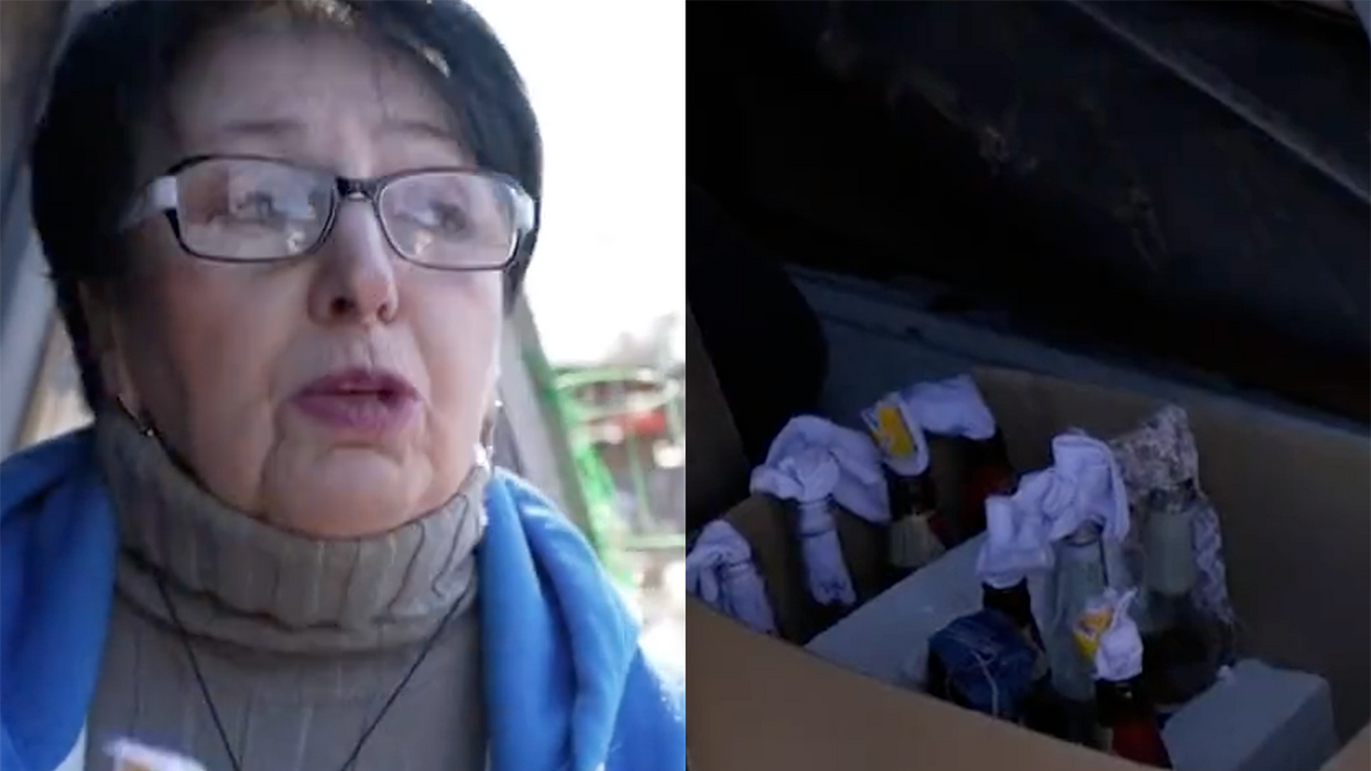 'Let Those Russian Sh*ts Come Here': Ukrainian Grandma Googles How to Make Molotov Cocktails