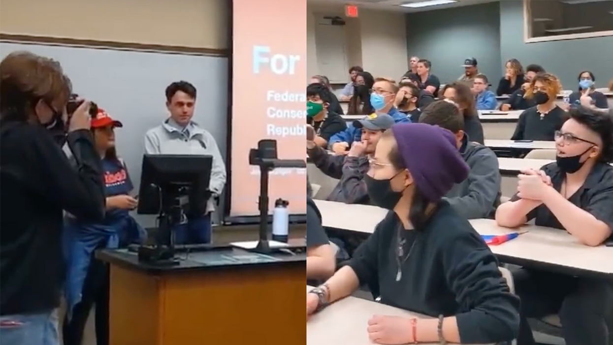 (UPDATED) Prof Encourages Class to Bang on Desks, Yell 'F*ck You Fascists' at Students They Disagreed With