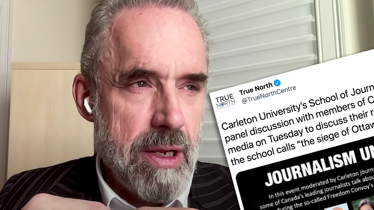Jordan Peterson Informs College Where To Stick Their 'Journalism Under Siege' Event About the Freedom Convoy