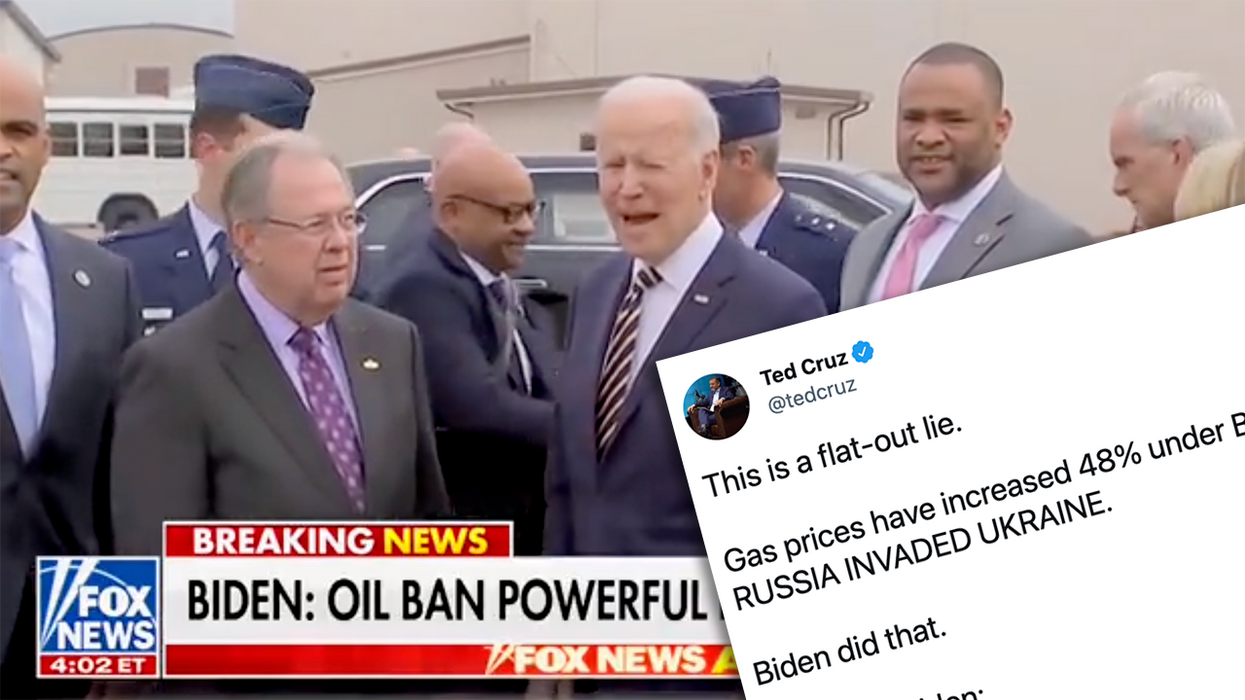 Ted Cruz Blasts Joe Biden for Being a  Lying Liar Who Lies to the American People About Gas Prices