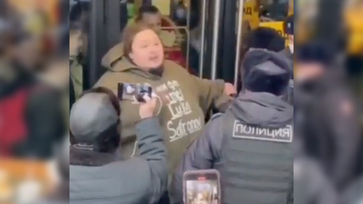 Huge Russian McDonald's Fan Chains Himself to Store, Tries Stopping It From Closing Over Ukraine Invasion