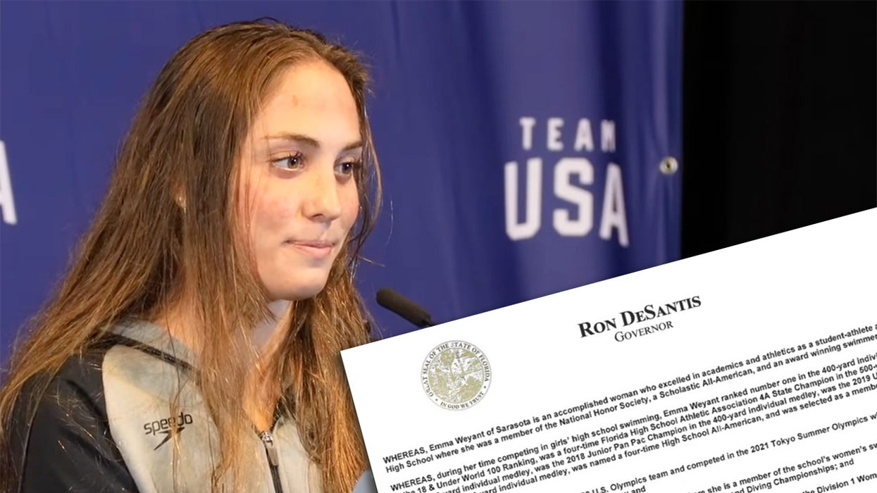 Ron DeSantis Proclaims Florida's  Emma Weyant, Runner Up to Lia Thomas, as the Rightful NCAA  Champion