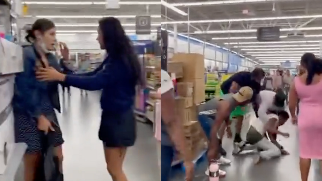 Watch: Cellphone captures shoppers save woman from being raped, smash the hell out of the rapist