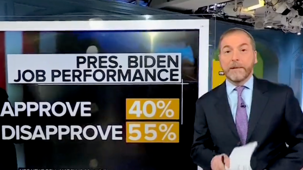 Joe Biden's Polling Is So Horrendous, NBC's Chuck Todd Is in a Panic Over All the Red Flags