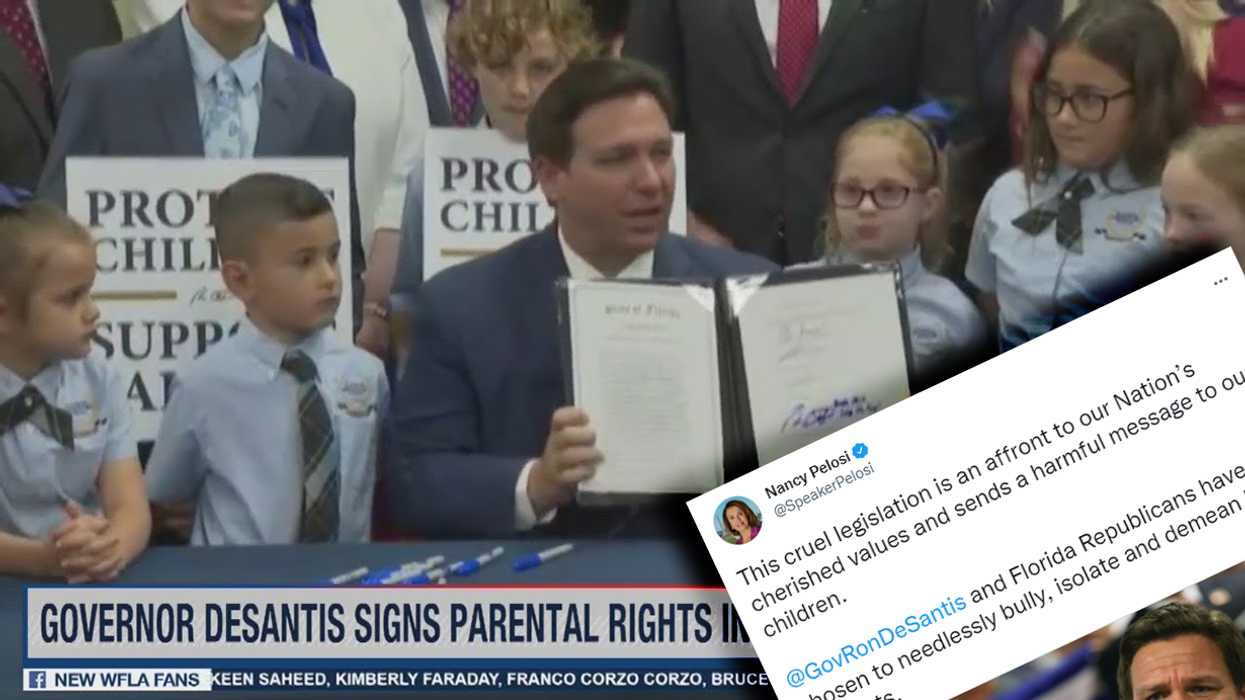 Pelosi Leads a Chorus of Outrage as Ron DeSantis Signs the Parental Rights in Education Bill Into Law