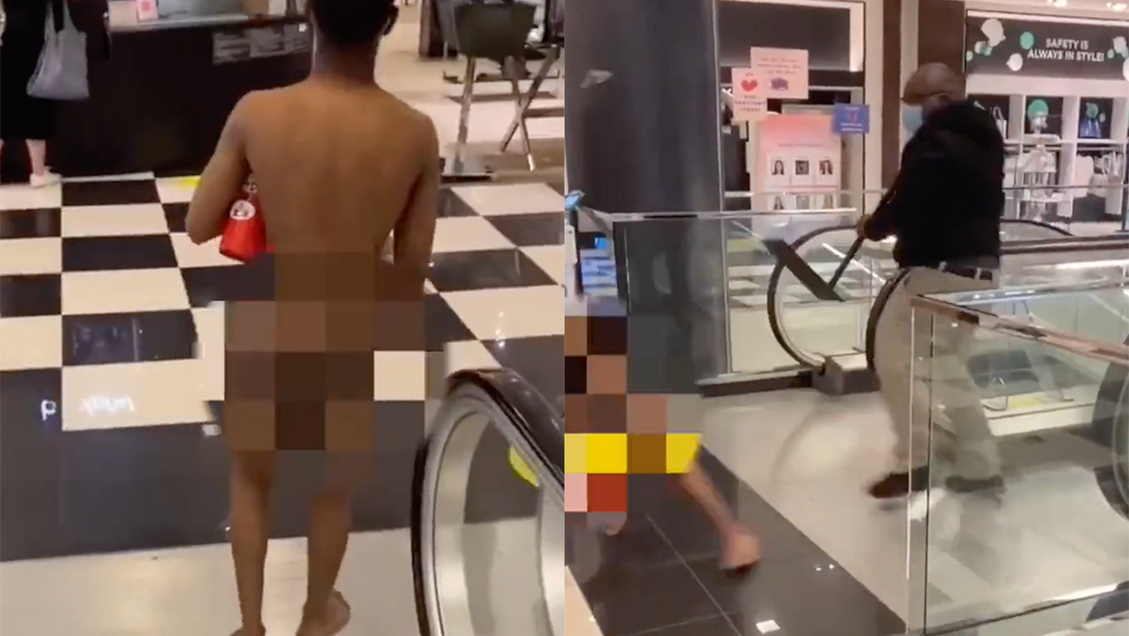 'You're Not Going to Get Famous Doing This': Naked Man in Mall Tries Going Viral, Gets Whacked Instead