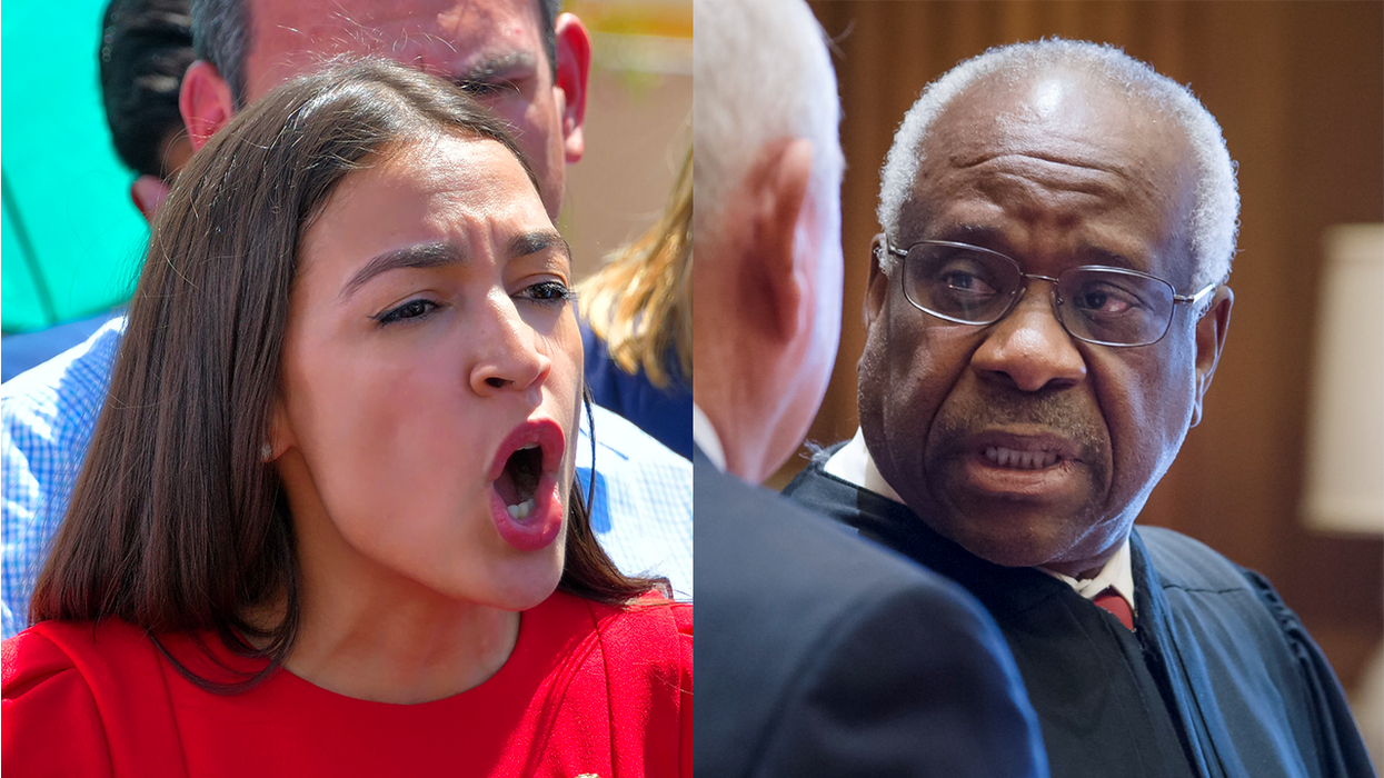 AOC Stomps Feet, Demands Clarence Thomas Either Resign or Be Impeached